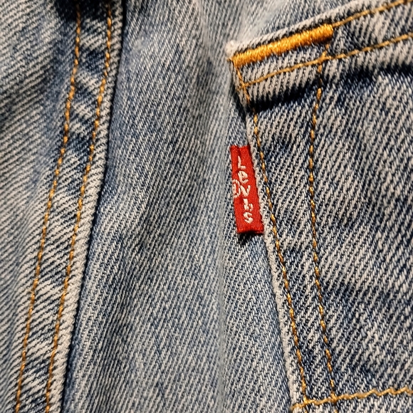 Men's Vintage Levi's '93 501 34x32 Button Front Red Tab Lt. Wash Denim Jeans EUC - Picture 13 of 16